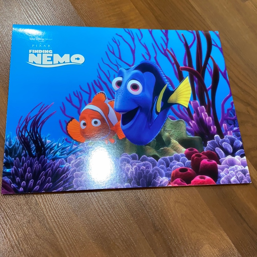 Pixar Finding Nemo set 4 lithograph from the film